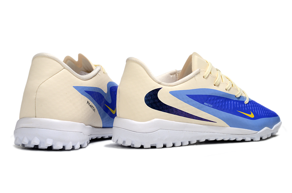 Phantom 6 Low Césped Artificial Blanco con Azul