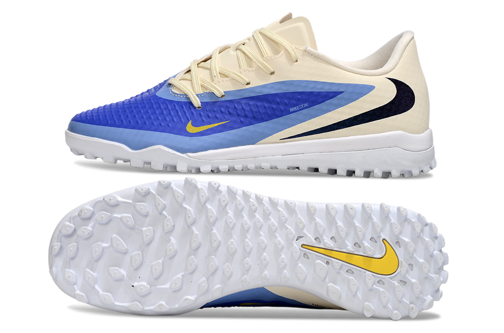 Phantom 6 Low Césped Artificial Blanco con Azul